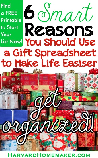 6 Reasons You Should Use a Gift Spreadsheet to Make Life Easier