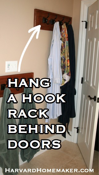 Hook Rack Behind Doors