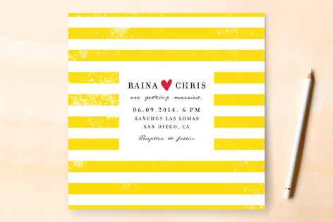 Minted Giveaway_Bold Stripes Wedding Invitation