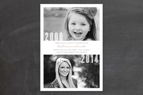 Minted Giveaway_Now and Then Graduation Announcement