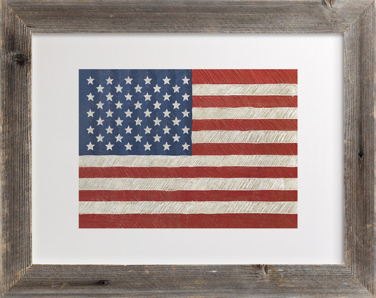 Minted Giveaway_Rustic American Flag Art