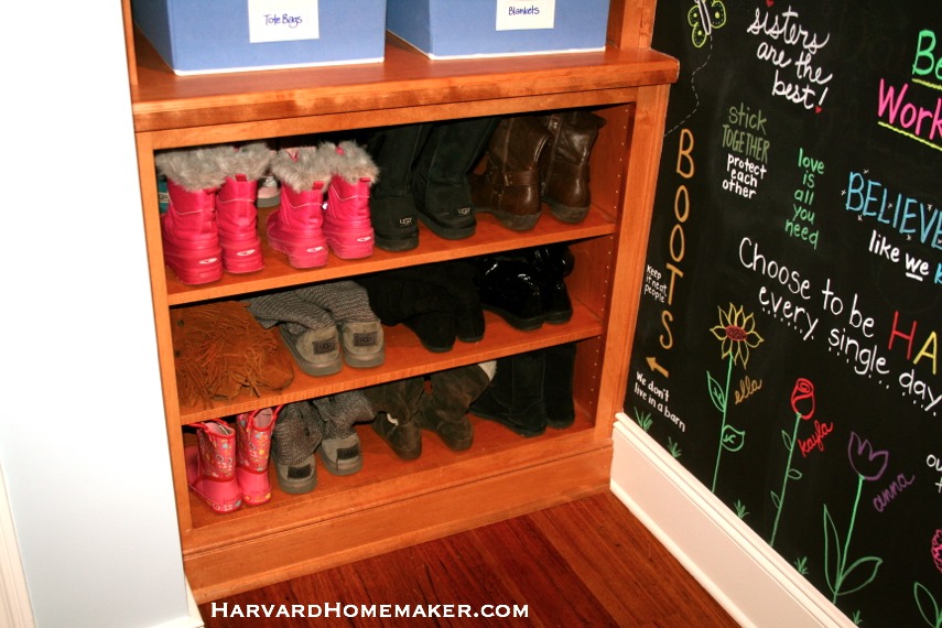 Under Stairs Mudroom_Boots