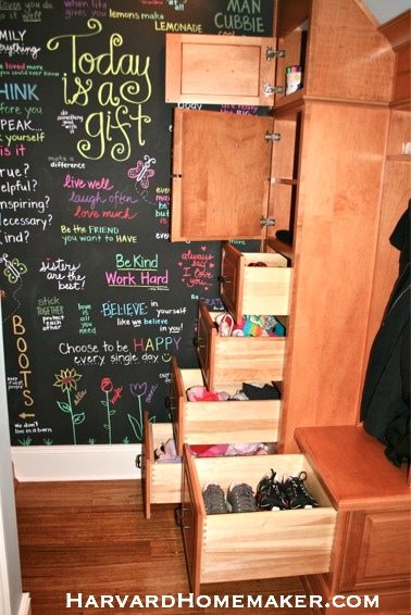 Transform a Closet Under Your Stairs to Create a Fun and Functional Mudroom! - Harvard Homemaker