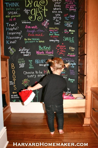 Use Chalkboard Paint to Create a Fun and Inspirational Wall of Quotes! - Harvard Homemaker