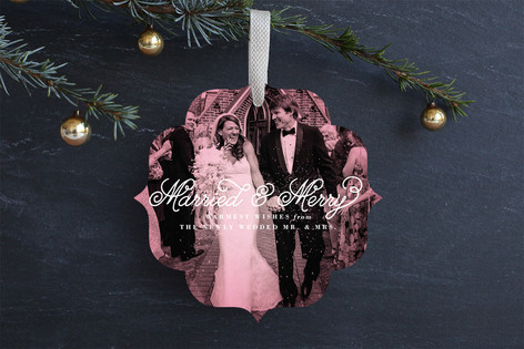 Minted Married ornament