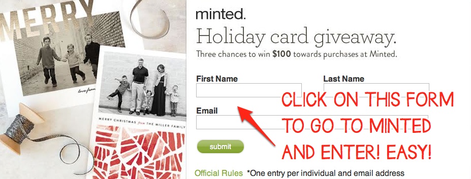 Win $100 to Spend at Minted!