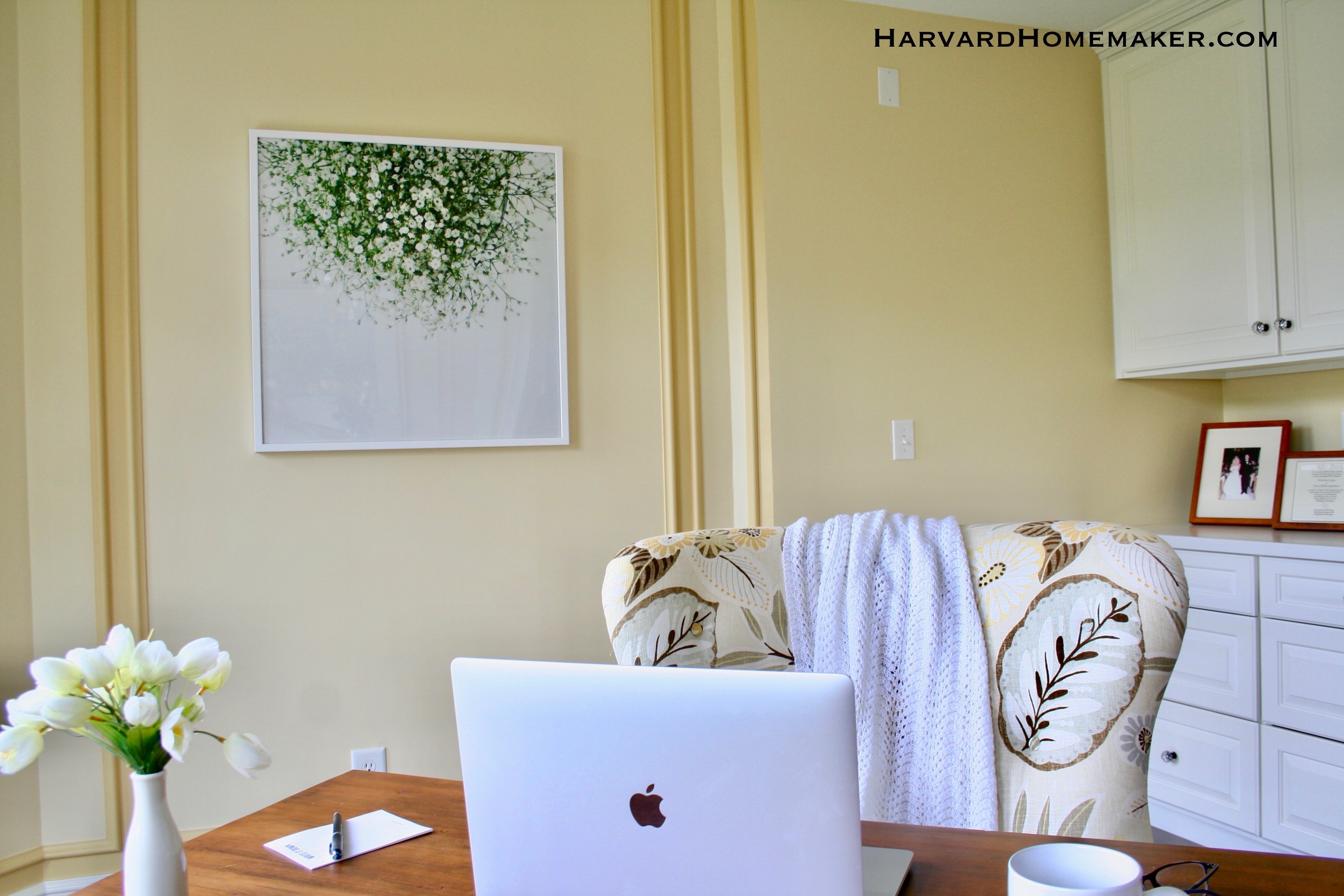 Minted Fine Art in Office Harvard Homemaker